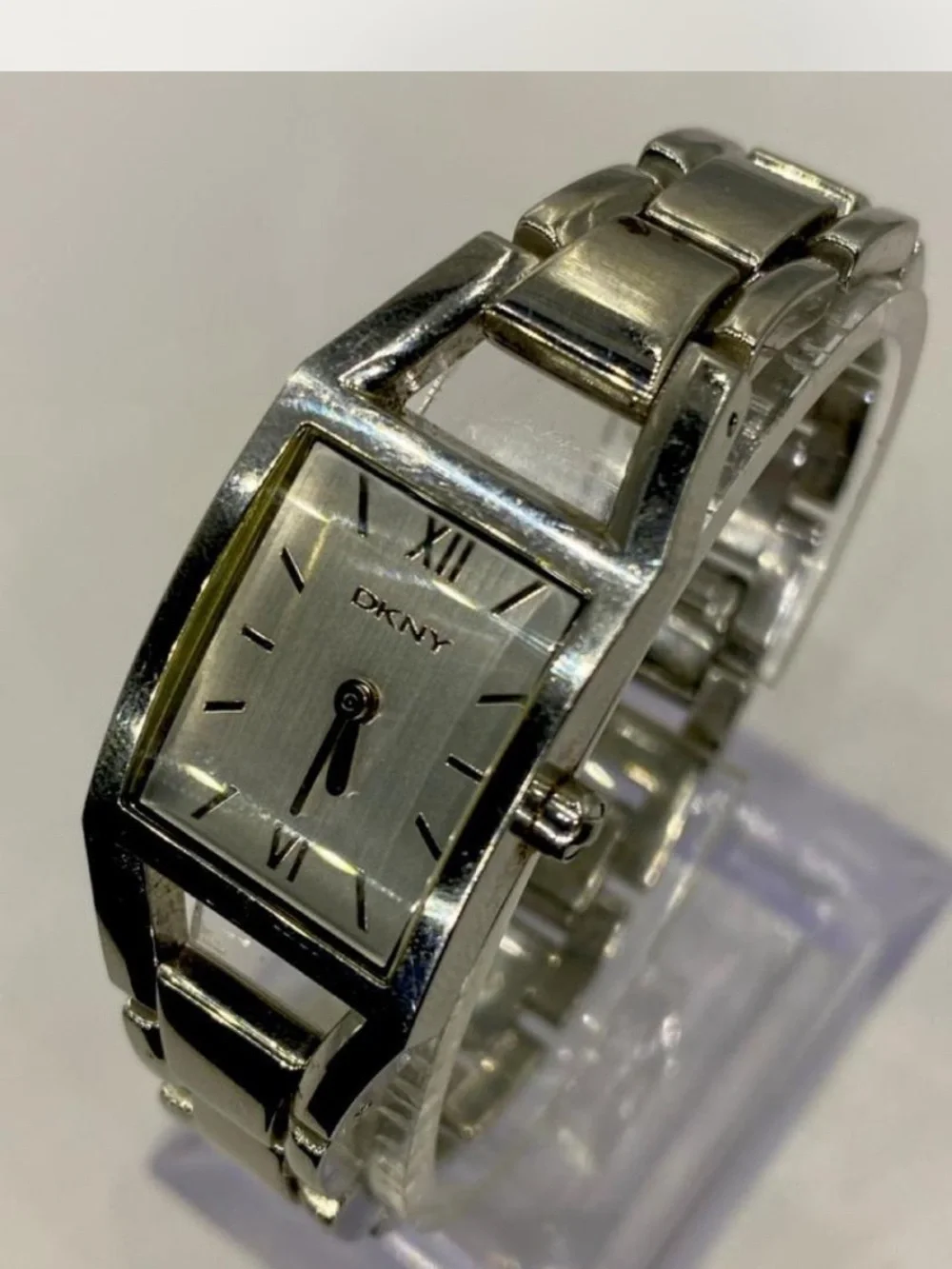 DKNY *** Silver Rectangular Link Bracelet Watch ***